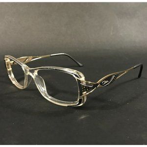 Cazal Eyeglasses Frames MOD.3019 COL.001 Grey Clear Gold Rectangular 53-15-135
